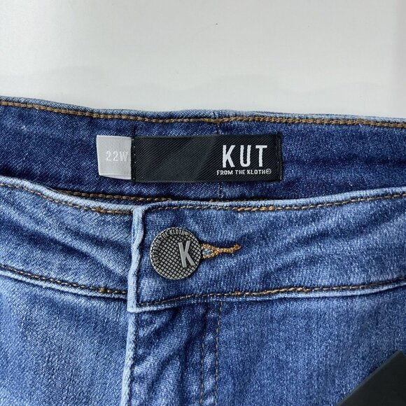 NEW Kut From The Kloth Kelsey Fab Ab Ankle Flare Jeans Womens Size 22W High Rise - Picture 4 of 11